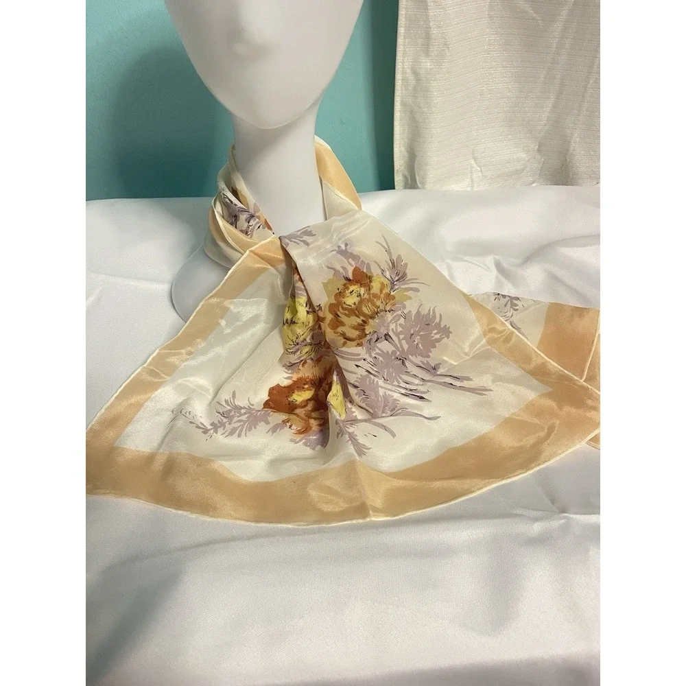 Women's‎ Scarf Floral Sheer Woven Light Blossoms Wrap